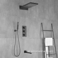 3 Fonction Robinet de douche dissimulé noir